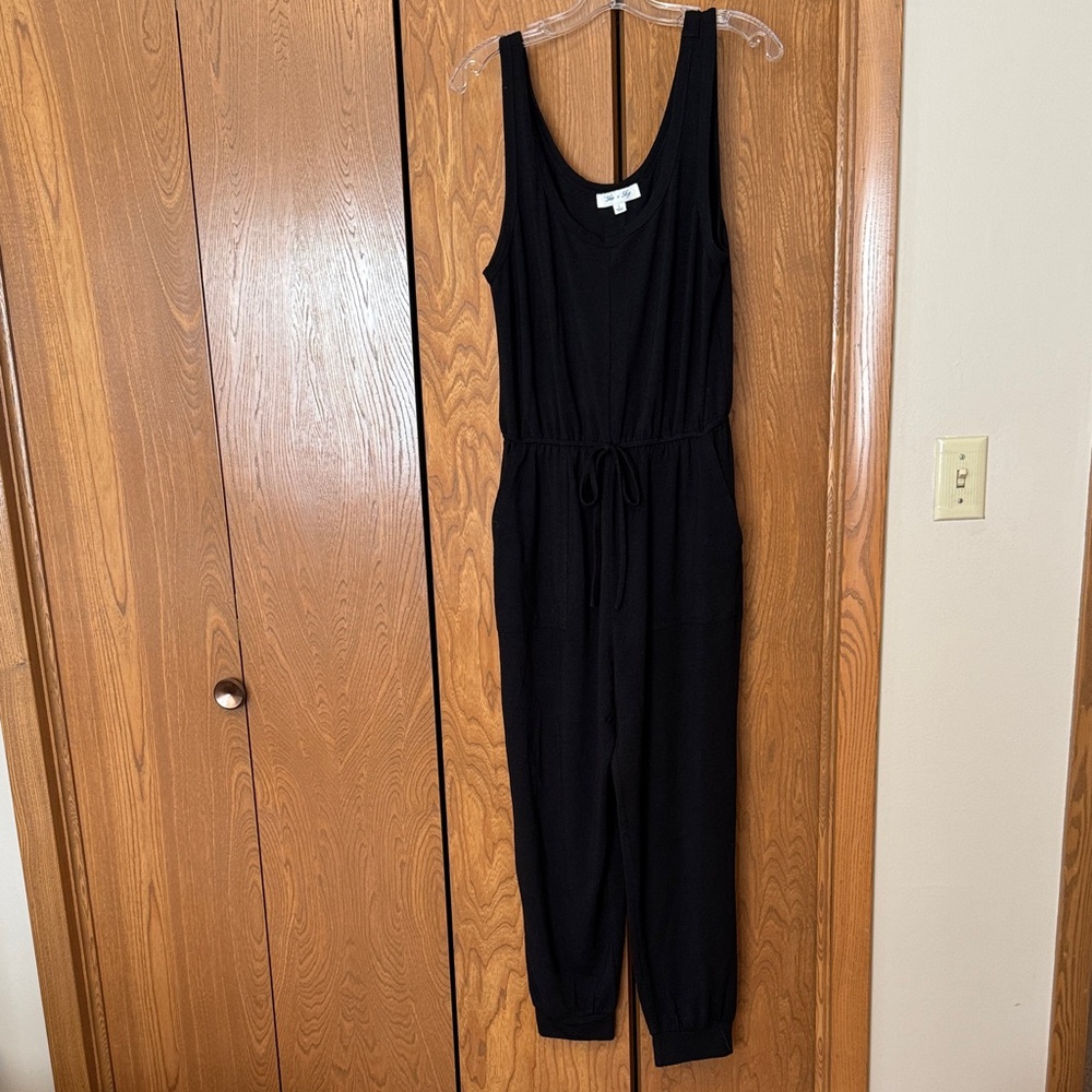 She + Sky Elegant Black Jumpsuit
